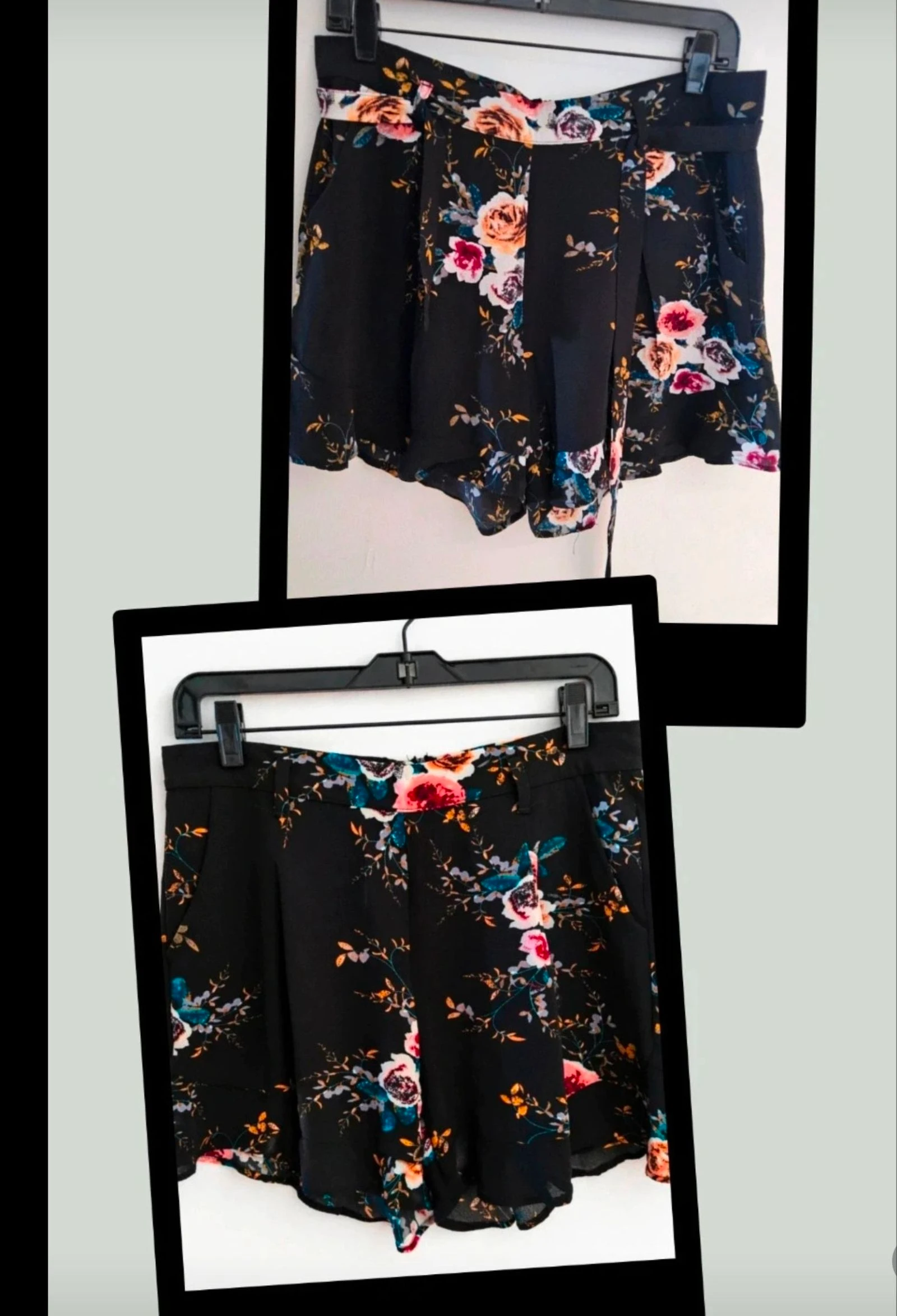 4 j oli short  à imprimé fleuri, très féminin